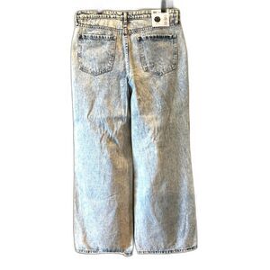 Be Responsible (BR) Wide-leg, Bleach-washed Distressed Jeans - NWT - Size 33